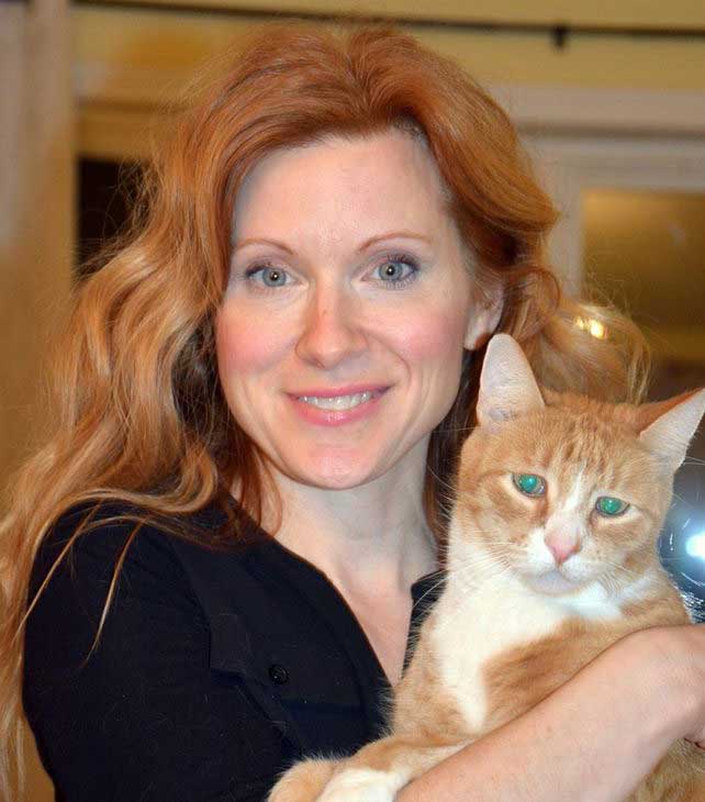 Laura Simpson and her cat