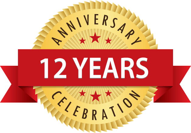 12 years anniversary celebration