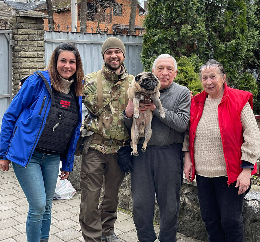 Ukraine animal rescuers