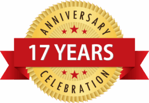 17 Years Anniversary Budge